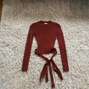 Wilfred Sweater w/ Tie at Waist